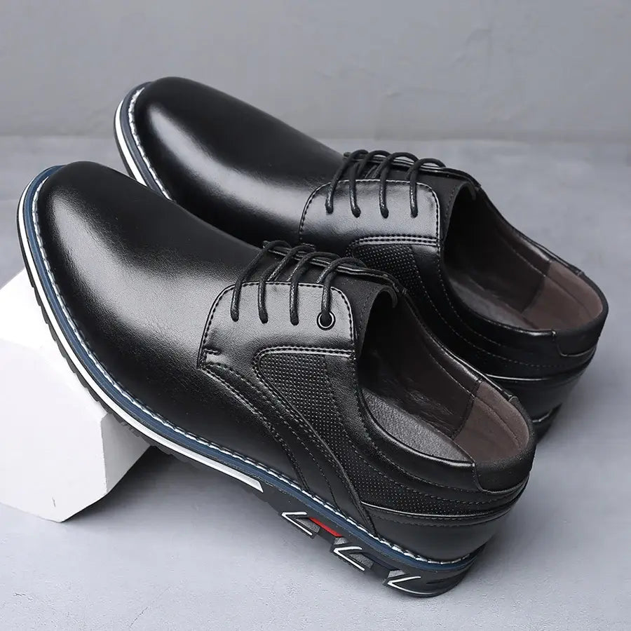 Elegant Retro Men Shoes Business Brand Leather Shoes