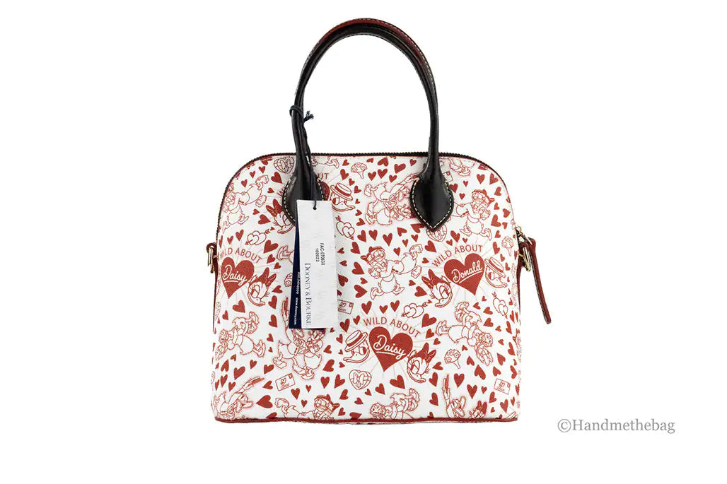 Dooney & Bourke Disney Donald and Daisy Heart Satchel