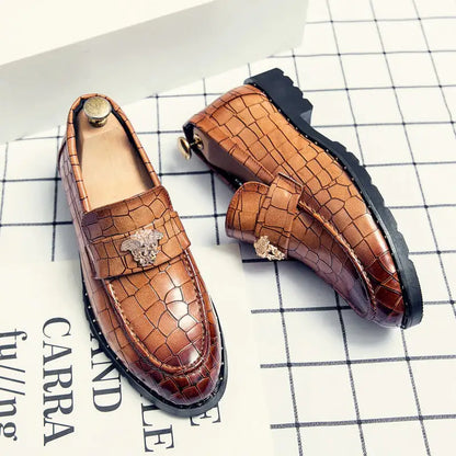 Elegant The Roveleto Italian Leather Loafers For Men!