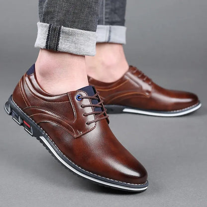 Elegant Retro Men Shoes Business Brand Leather Shoes