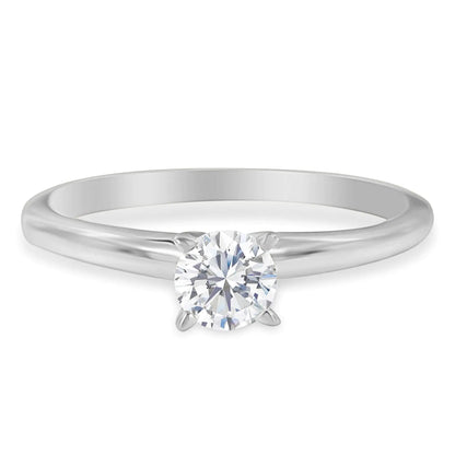 Jewelry - GIA Certified 14K Gold 1/2 Cttw Diamond Solitaire Engagement Ring (H Color, SI1 Clarity)