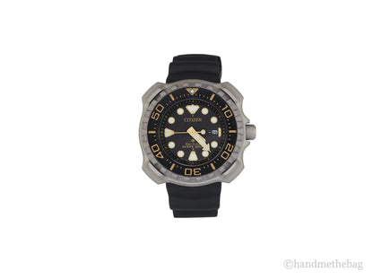 Orologio Citizen Promaster Marine Diver Eco-Drive Titanium con cinturino nero da uomo (BN0220-16E)