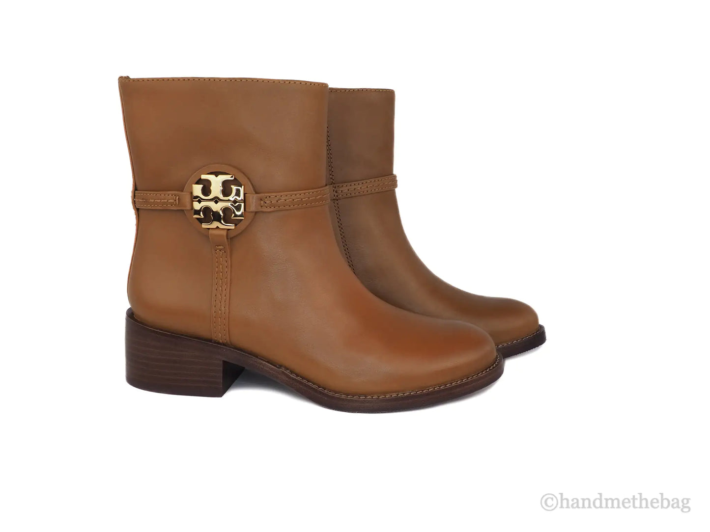 Tory Burch Miller Stivaletti in pelle Dark Tiramisu con tacco 45MM