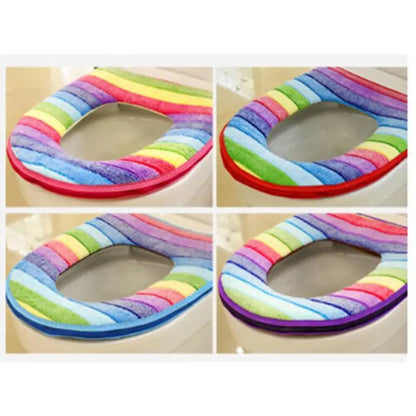 Rainbow Toilet Seat Cover