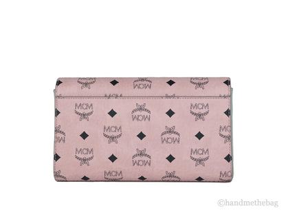 MCM Medium Soft Leather Clutch Crossbody Bag