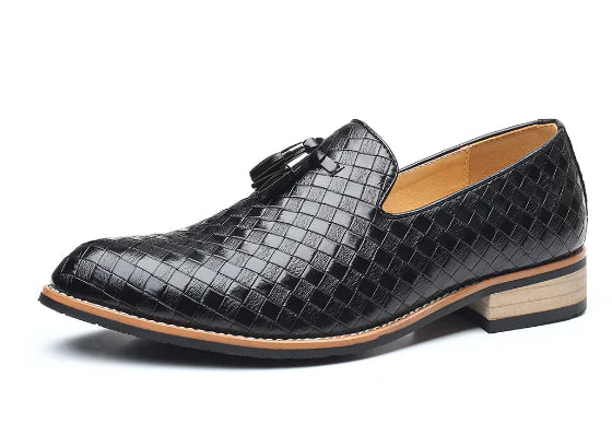 Elegant Luxury Italian Style Tassel Leather Loafers