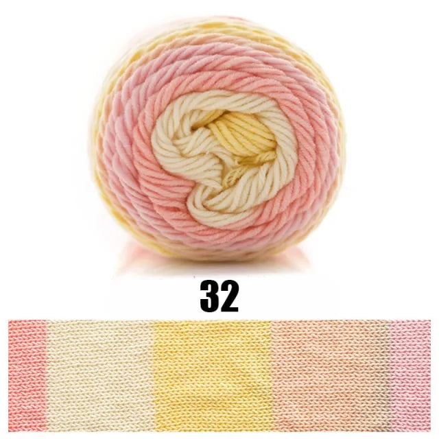 100g Rainbow Dyed Yarn