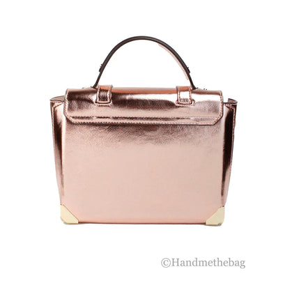 Borsa convertibile Michael Kors Manhattan Media Metallic Primrose