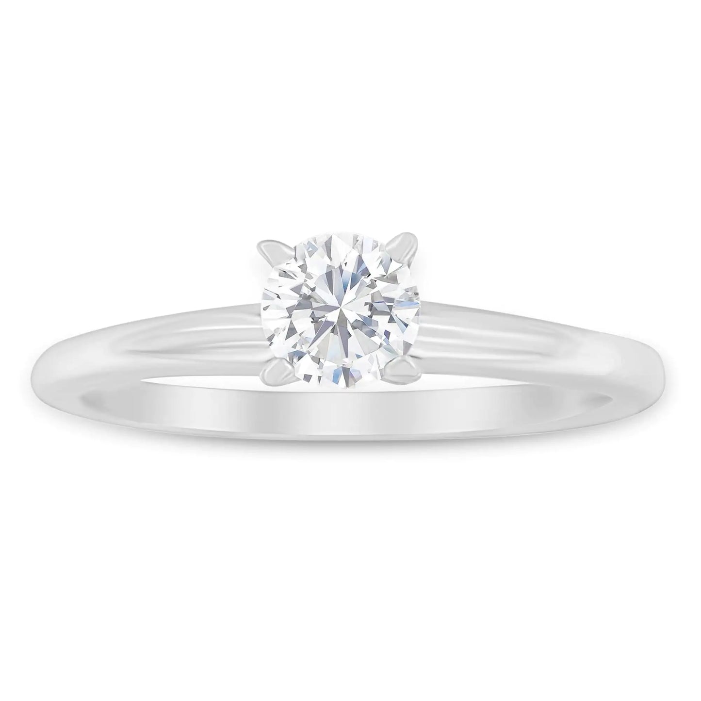 Jewelry - GIA Certified 14K Gold 1/2 Cttw Diamond Solitaire Engagement Ring (H Color, SI1 Clarity)