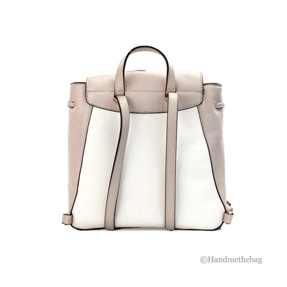 Kate Spade Leila Colorblock Warm Beige Leather Medium Backpack