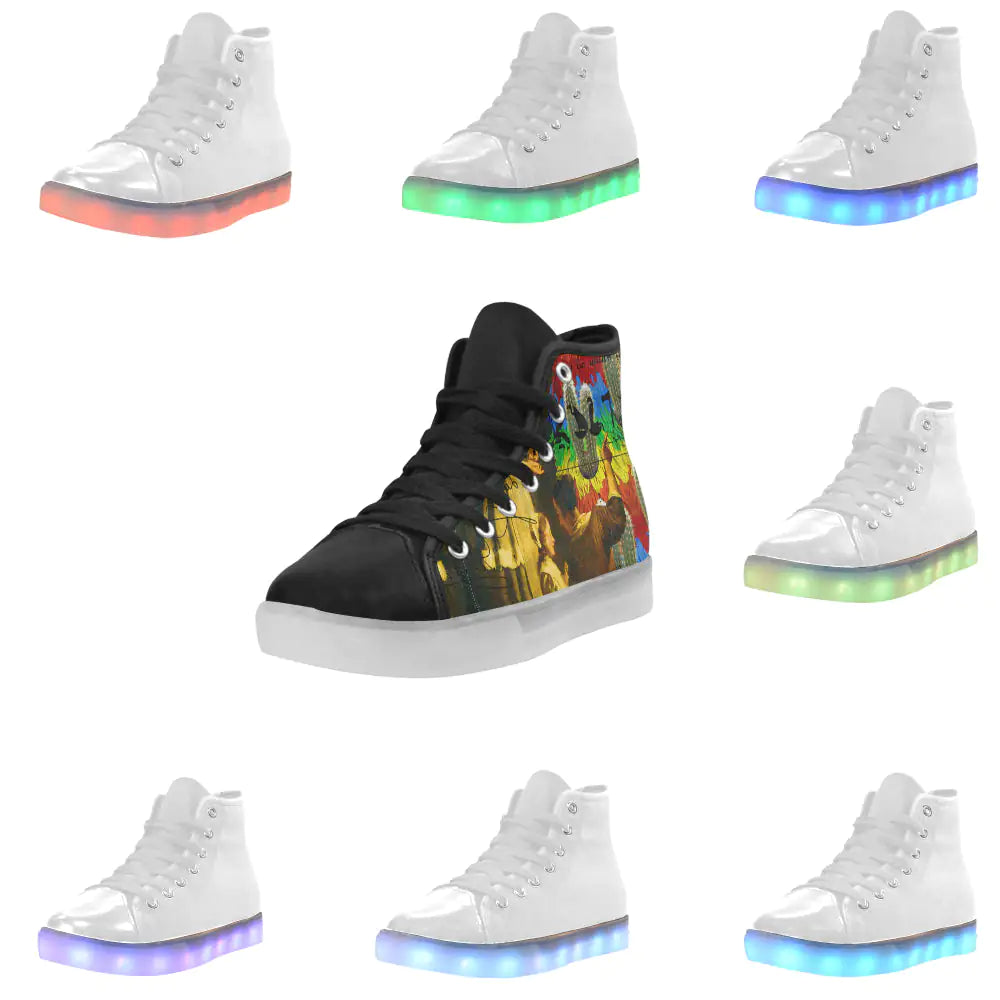 RAINBOW BRUSH CACTUS Men's Sneakers