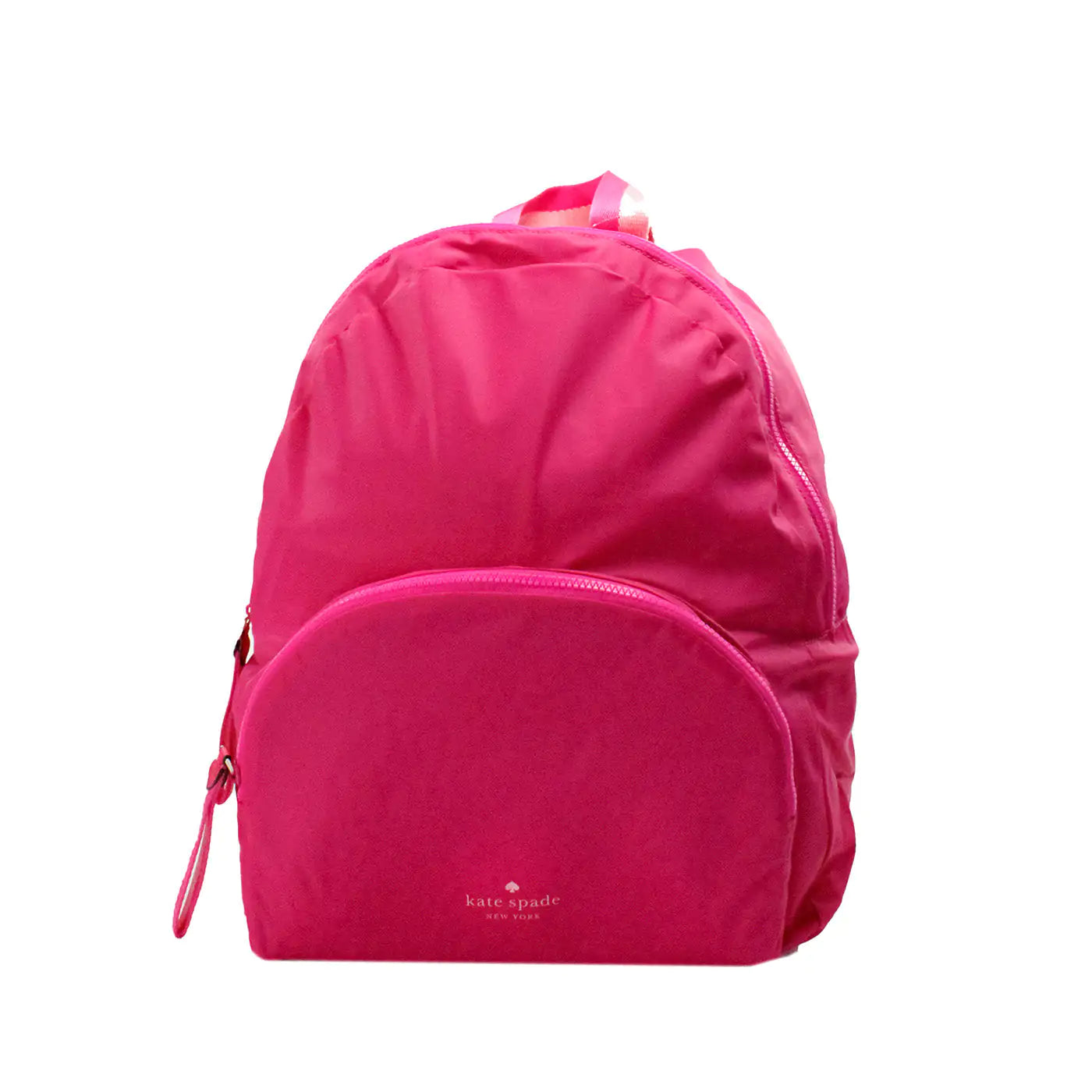 "Rainbow Galore Top Pick" Kate Spade Arya Medium Bright Magenta Nylon Packable Backpack