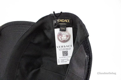 正品 Fendi X Versace Fendace 黑色棉质可调节棒球帽