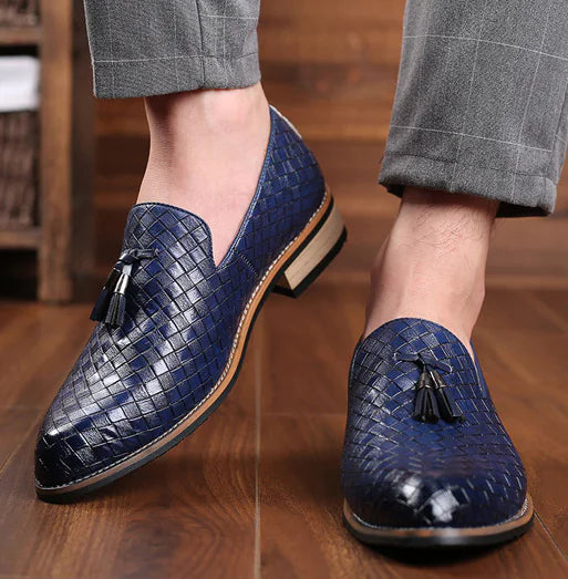 Elegant Luxury Italian Style Tassel Leather Loafers